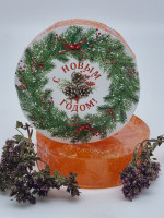 Мыло с люфой Золотая Мацеста "Грейпфрут" 100гр с новым годом