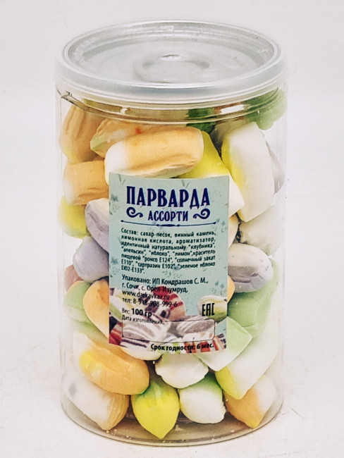 Парварда ассорти 130гр в пэт