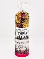 Чай Краснополянский "Имбирный для иммунитета" в кружке "Моя душа,там где горы" малиновая 300мл