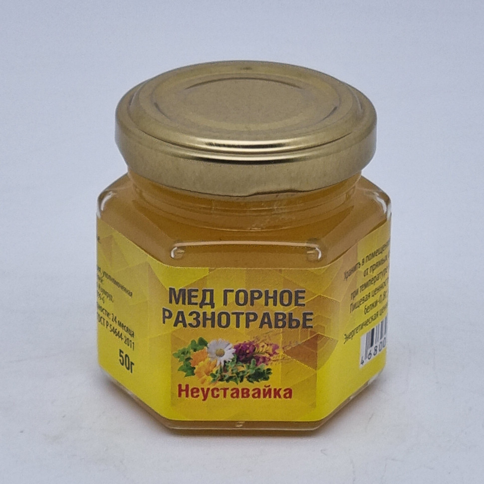 Мед микс разнотравье "Неуставай-ка" 50гр