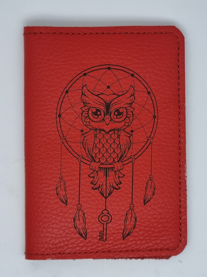 Обложка на паспорт натуральная кожа №9