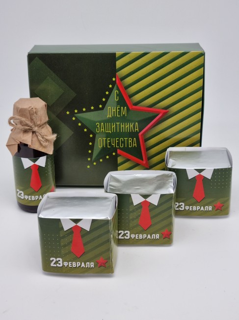 Набор 559 Праздничный чай 3 вида и бальзам для иммунитета с 23 февраля Набор 559 Праздничный чай 3 вида и бальзам для иммунитета с 23 февраля