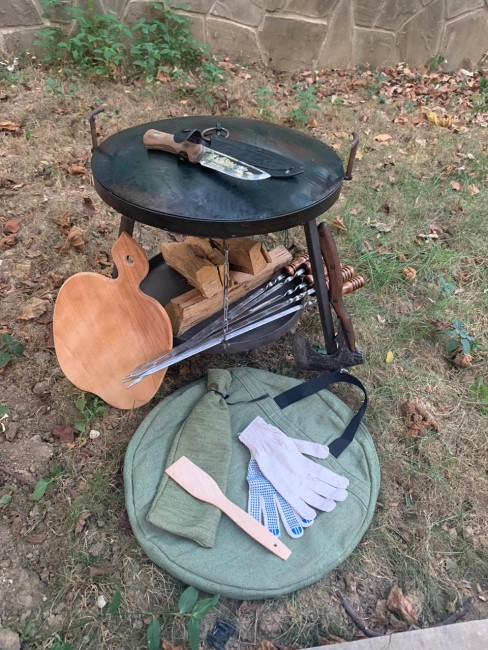 Сковорода из диска бороны комплект №9 50см Сковорода из диска бороны комплект №9 50см