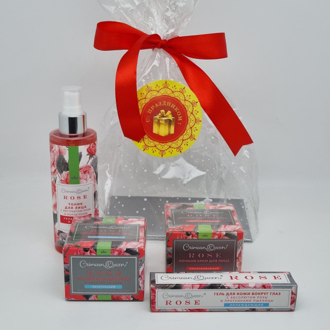 Набор 352 косметика с Абсолютом розы 315гр лучший подарок