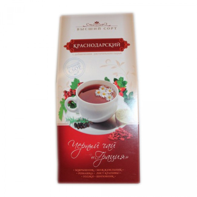 Солохаульский черный чай с добавками "Грация" 60гр