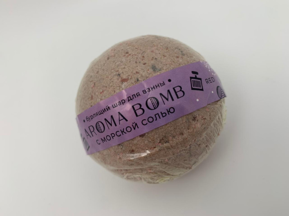 Бурлящий шар для ванны "AROMA SOAP" 160 г "RED"