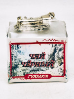 Чай черный ручной сбор 35гр Гуамка с брелком паровозик ручной работы никелированный