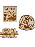 Магнит деревянный "Сочи"