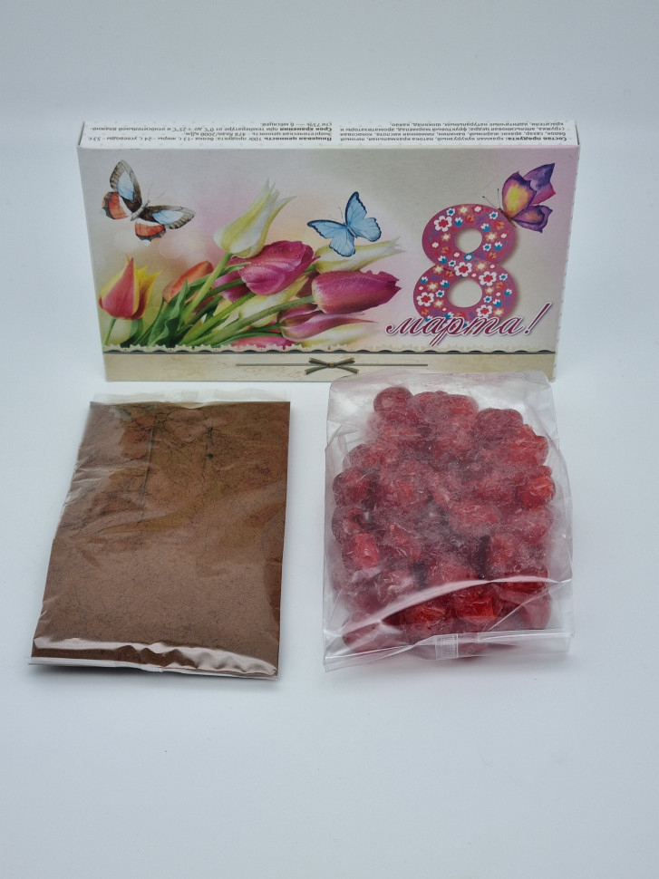 Набор Праздничный кофе и вишня с 8 марта