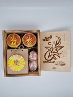 Набор с 23 Февраля в деревяном пенале 1200гр