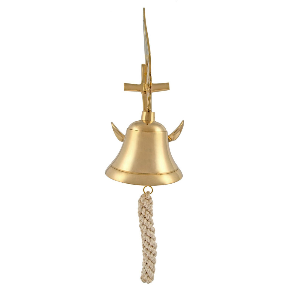 Рында на кронштейне "якорь" диаметр 10см