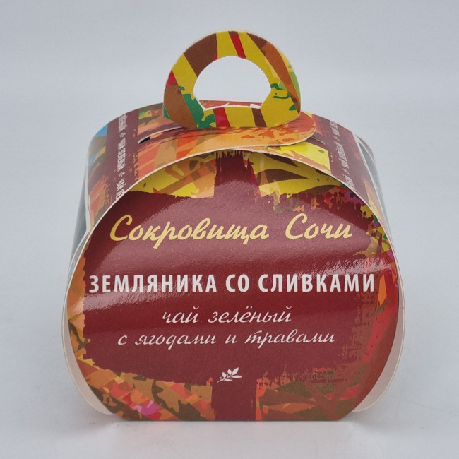 Чай зеленый  с добавками "Земляника со сливками" 40гр