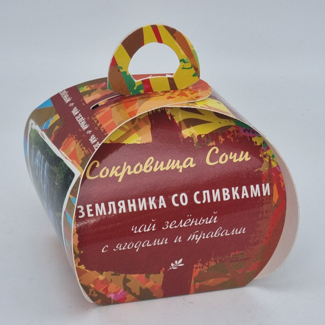 Чай зеленый  с добавками "Земляника со сливками" 40гр