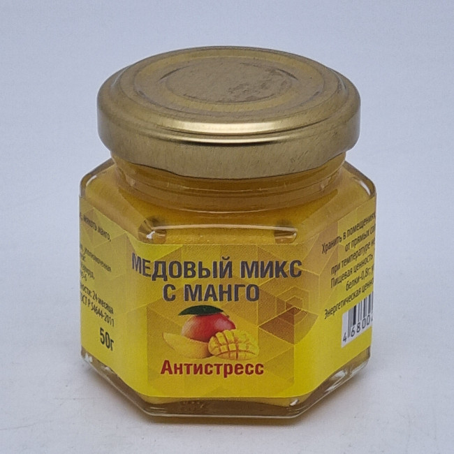 Мед микс манго "Антистресс" 50гр Мед микс манго "Антистресс" 50гр