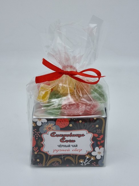 Чай черный ручной сбор 35гр +лукум 50гр