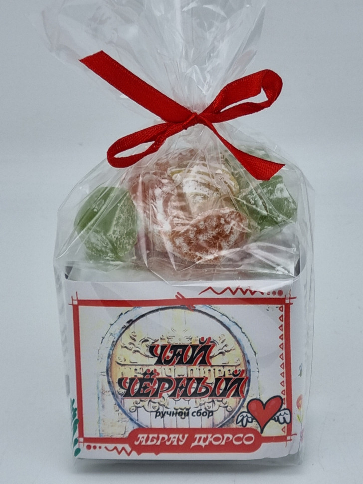 Чай черный ручной сбор 35гр +лукум 50гр Абрау-Дюрсо