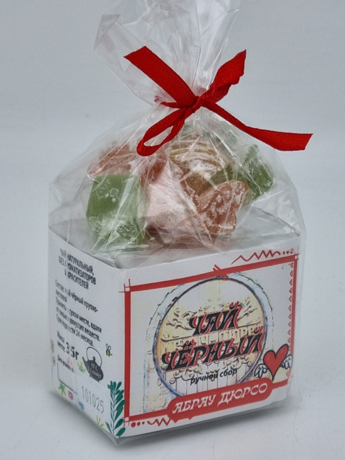 Чай черный ручной сбор 35гр +лукум 50гр Абрау-Дюрсо