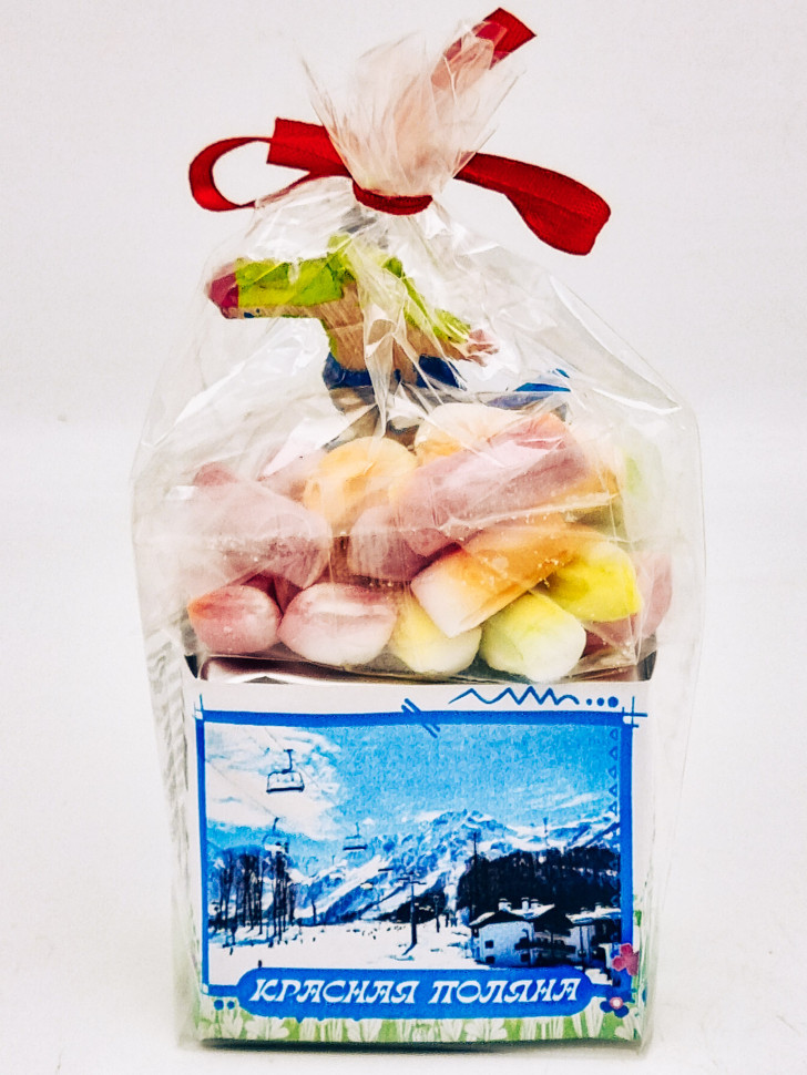 Краснополянский чай "Перевальный" 40гр + парварда 50гр Красная поляна с магнитом сноубордист 1