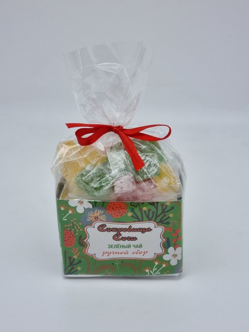 Чай зеленый ручной сбор 40гр +лукум 50гр