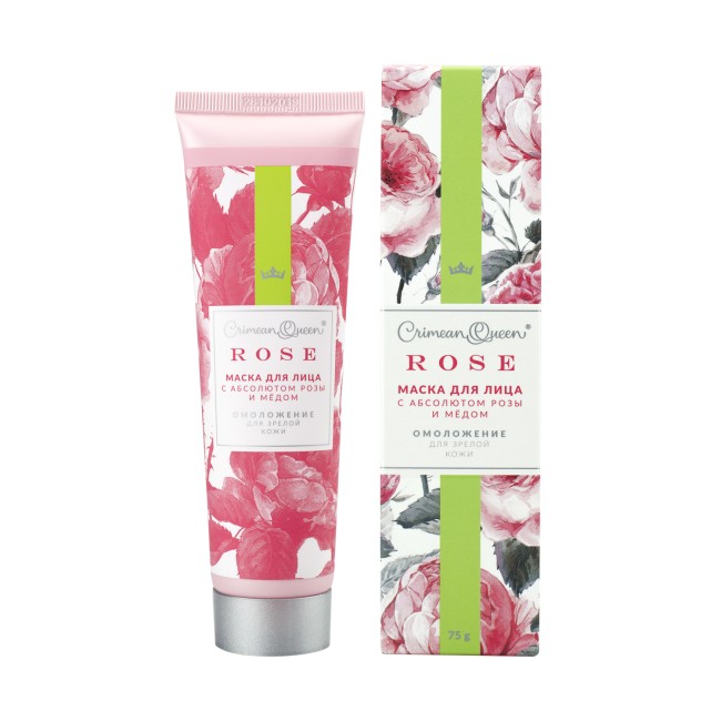 Маска для лица Омоложение для зрелой кожи с абсолютом розы 75гр
