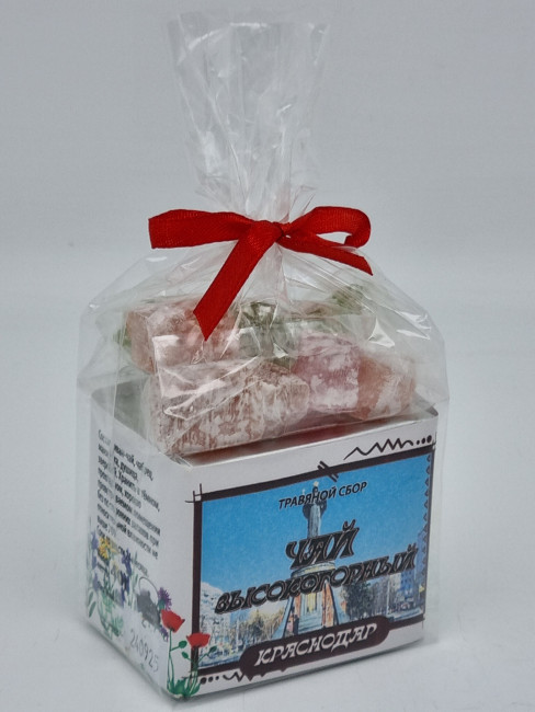 Краснополянский чай "Высокогорный" 40гр +лукум 50гр Краснодар