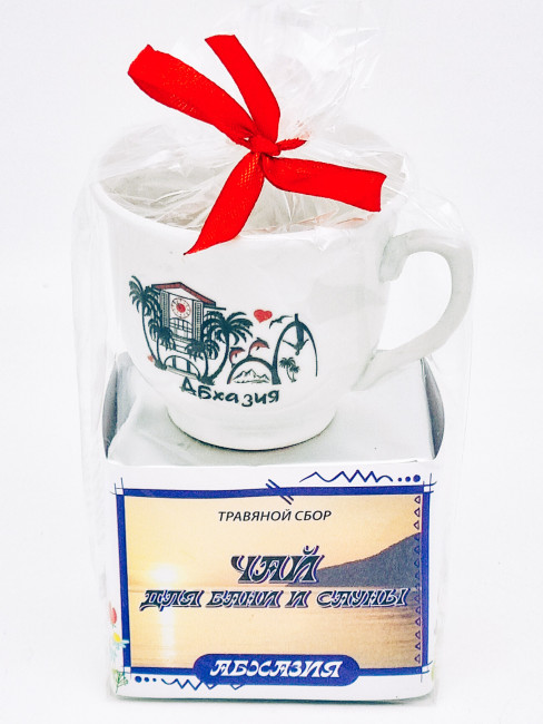 Краснополянский чай "для сауны и бани" 40гр + кружка мини Абхазия Краснополянский чай "для сауны и бани" 40гр + кружка мини Абхазия