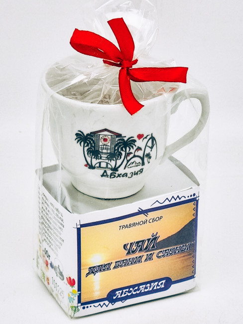 Краснополянский чай "для сауны и бани" 40гр + кружка мини Абхазия Краснополянский чай "для сауны и бани" 40гр + кружка мини Абхазия