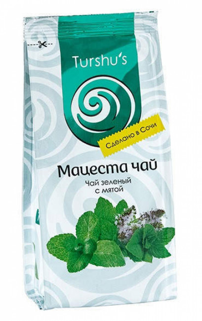 Мацеста: Чай зеленый байховый с мятой 75гр Мацеста: Чай зеленый байховый с мятой 75гр