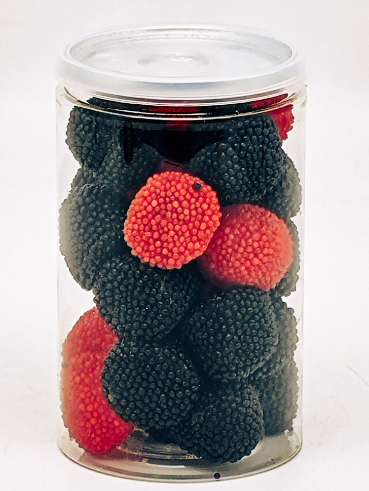 Мармелад ягоды в обсыпке малина-ежевика 170гр в пэт