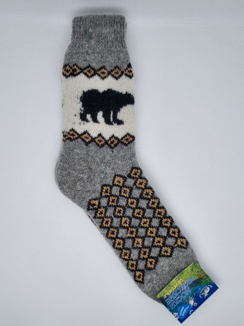 Носки мужские вязаные №10 "Бурый медведь" Носки мужские вязаные №10 "Бурый медведь"