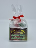 Набор чай черный в бандерольке с лукумом Дорогому дедушке 85гр