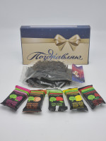 Набор Праздничный черный чай и пастила лучший подарк