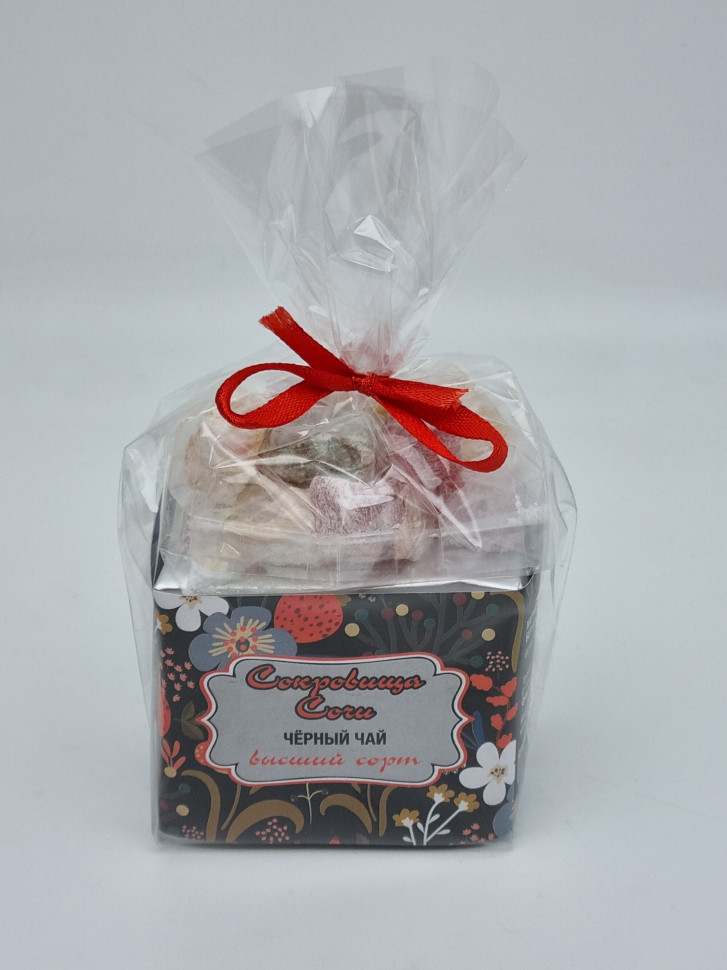 Чай черный высший сорт 35гр +лукум 50гр