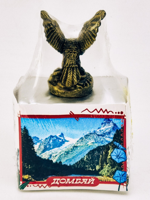 Чай черный ручной сбор 35гр Домбай с сувениром орел средний