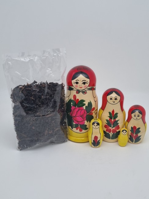 Матрешка с черным чаем 50 гр "Семеновская" 14см