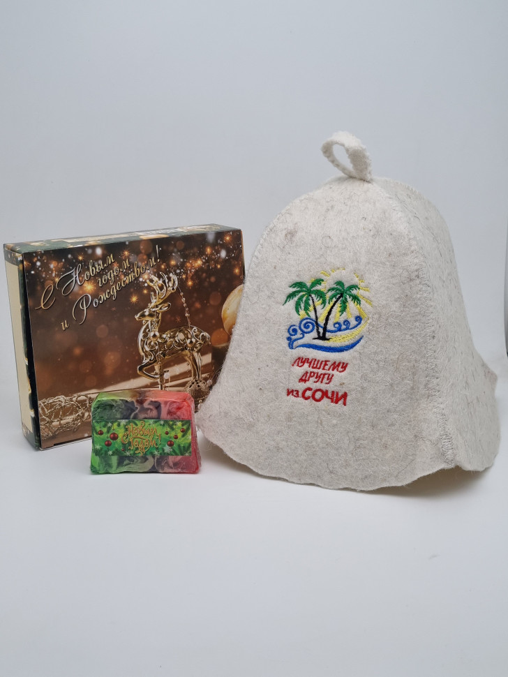 Набор для бани "Другу" с новым годом