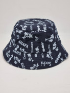 Панама в ассортименте 200  детская синяя пальма