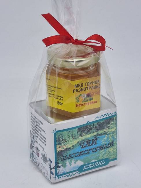 Краснополянский чай "Высокогорный" 40гр +мед 50гр Казань Краснополянский чай "Высокогорный" 40гр +мед 50гр Казань