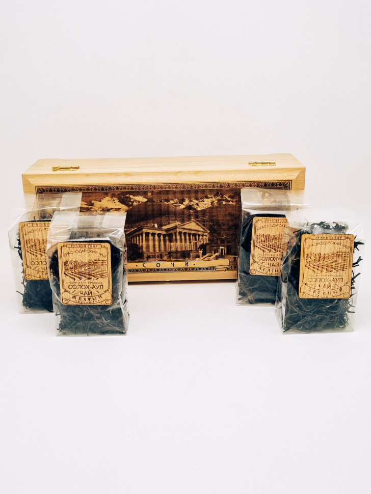 Шкатулка "Сочи" 4 вида чая 120гр