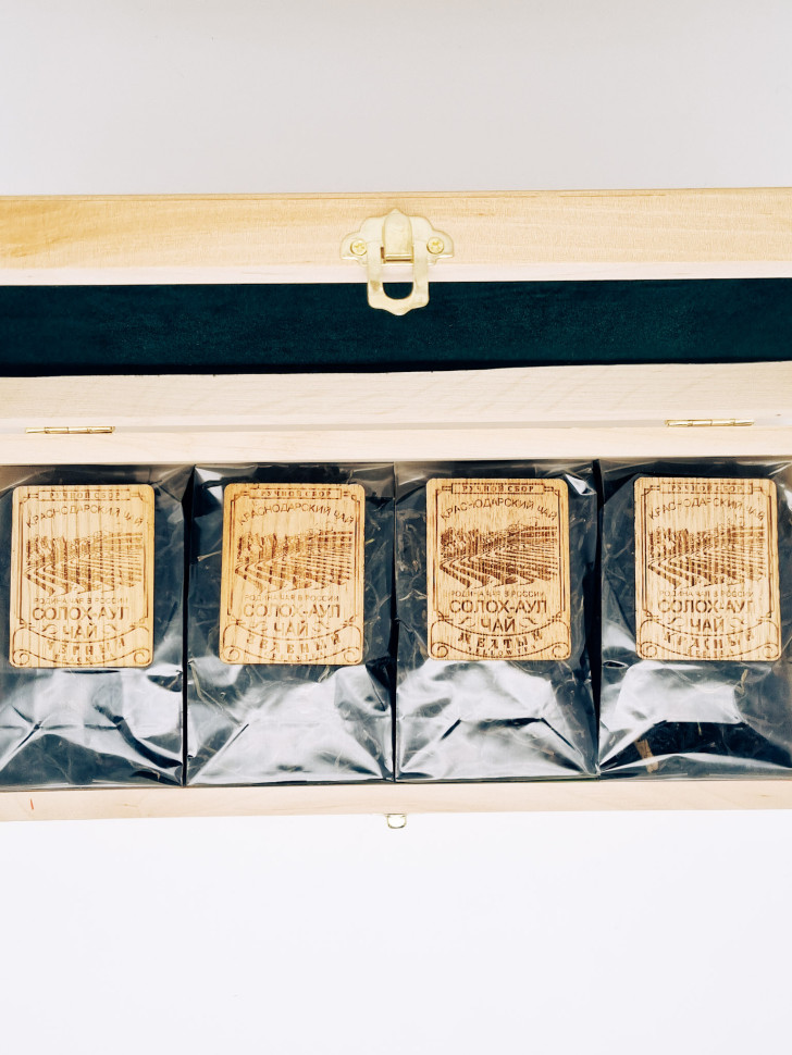 Шкатулка "Сочи" 4 вида чая 120гр