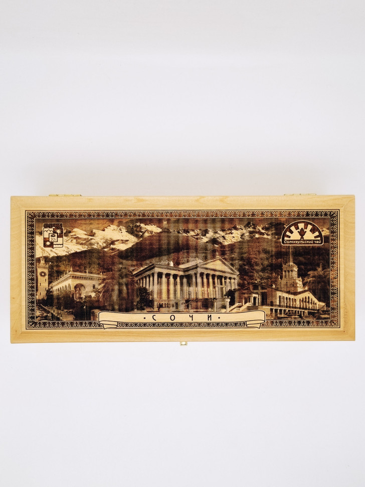 Шкатулка "Сочи" 4 вида чая 120гр