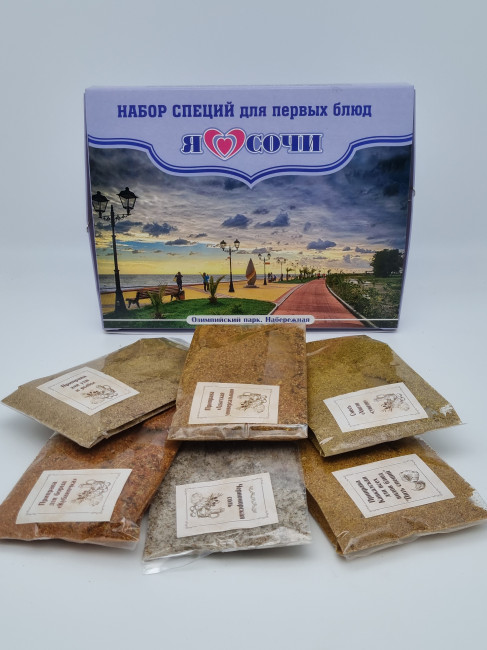Ассорти специй из Сочи "Для первых блюд" 300гр Ассорти специй из Сочи "Для первых блюд" 300гр