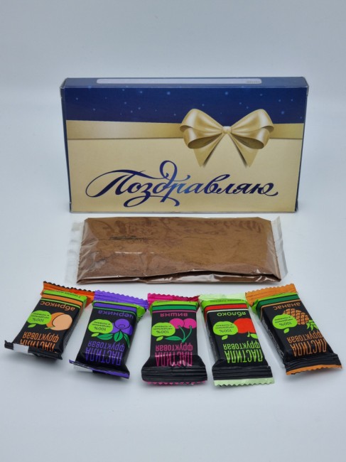 Набор Праздничный кофе и пастила лучший подарок
