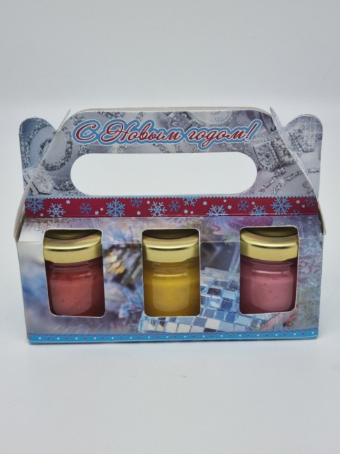 Набор Праздничный 3 меда с новым годом