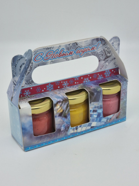 Набор Праздничный 3 меда с новым годом