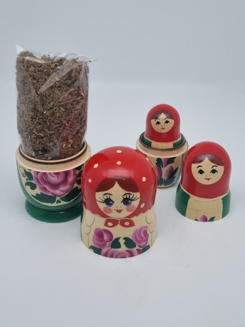 Матрешка с иван чаем 70гр "Семеновская цветная" 14см