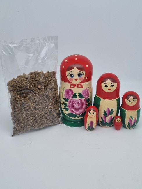 Матрешка с иван чаем 70гр "Семеновская цветная" 14см