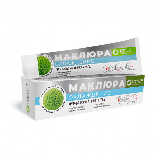 Крем-бальзам для ног и тела Охлаждение Маклюра 90гр