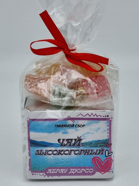 Краснополянский чай "Высокогорный" 40гр +лукум 50гр Абрау-Дюрсо
