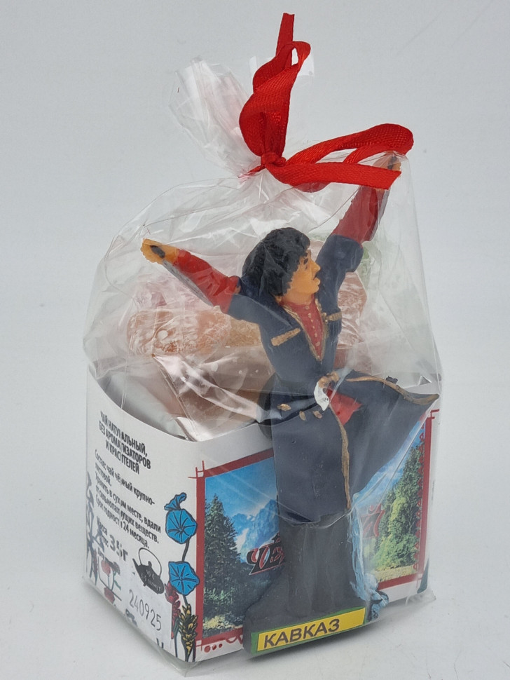 Чай черный ручной сбор 35гр +лукум 50гр Домбай с магнитом